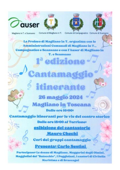 Cantamaggio Itinerante prima edizione