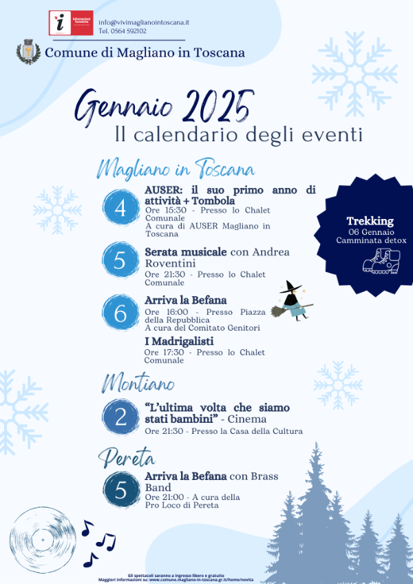 Locandina eventi gennaio